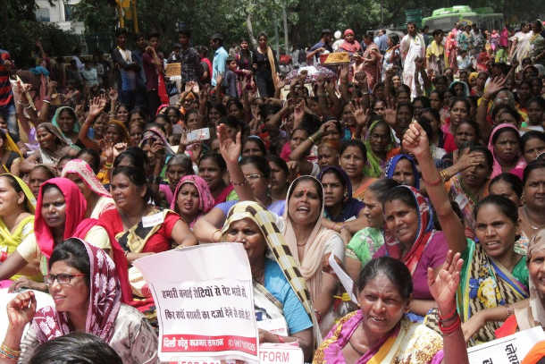 Indian domestic workers take grievances to PM