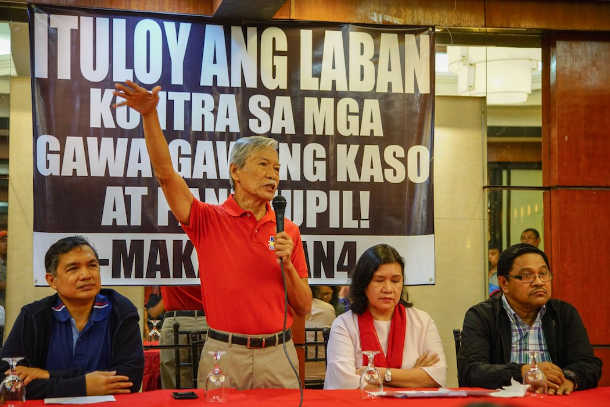 Court drops charges against Filipino leftist leaders