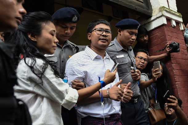 Outrage at jailing of journalists over Myanmar massacre