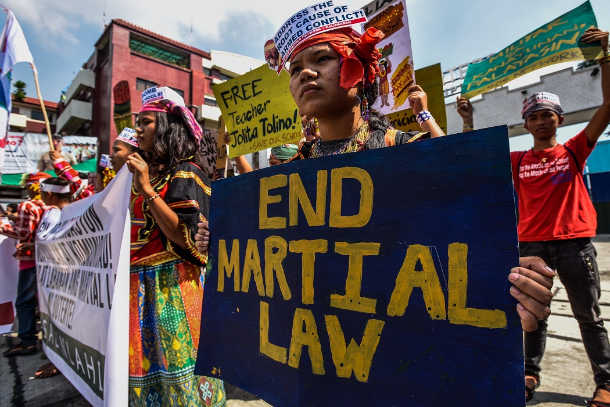 Church groups join anti-martial law protests in Mindanao