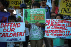 Philippines treats children as criminals