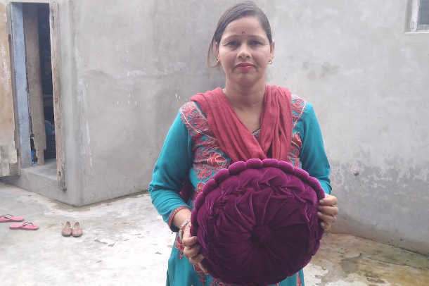 Cushions make all the difference for women in Indian town