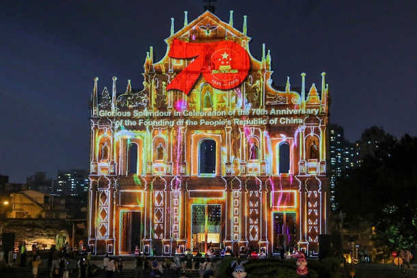 Macau Diocese angry at Ruins of St. Paul’s light show