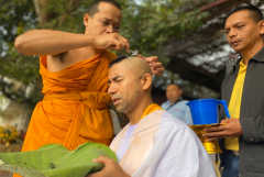 Former Thai police chief becomes Buddhist monk