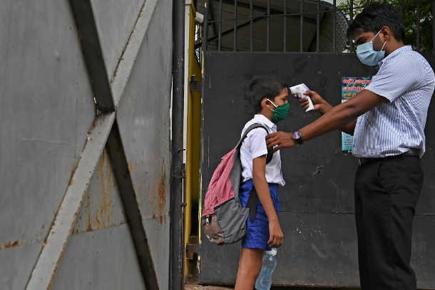 Sri Lanka closes schools again as risk of Covid-19 rises