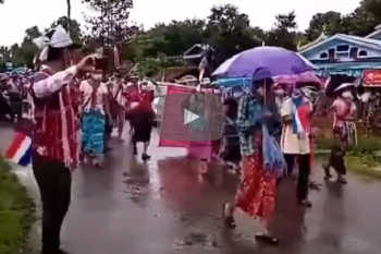 Ethnic Karen protest in Myanmar