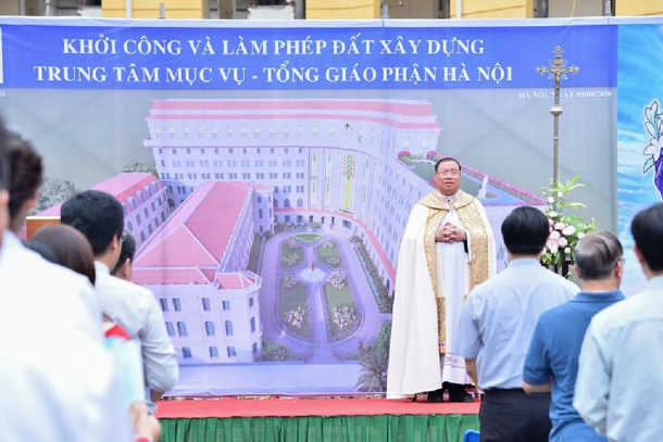 Hanoi Archdiocese starts work on huge pastoral center