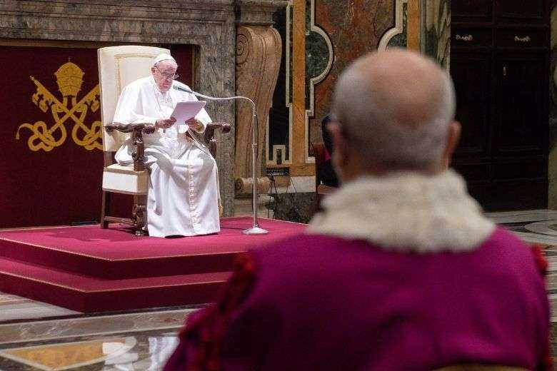 Pope talks about Iraq trip, Catholic journalism, church in U.S.