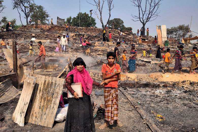 Church Groups Rush Aid To Fire Victims In Rohingya Camp - UCA News