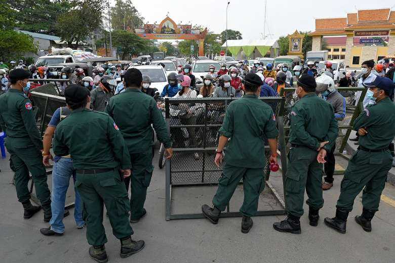 Phnom Penh locked down as Cambodia's Covid toll spikes