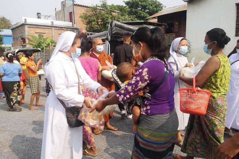 Interfaith charity works for Myanmar's needy 