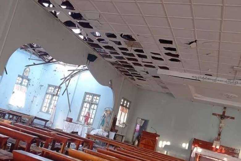 Four die in military attack on Myanmar church