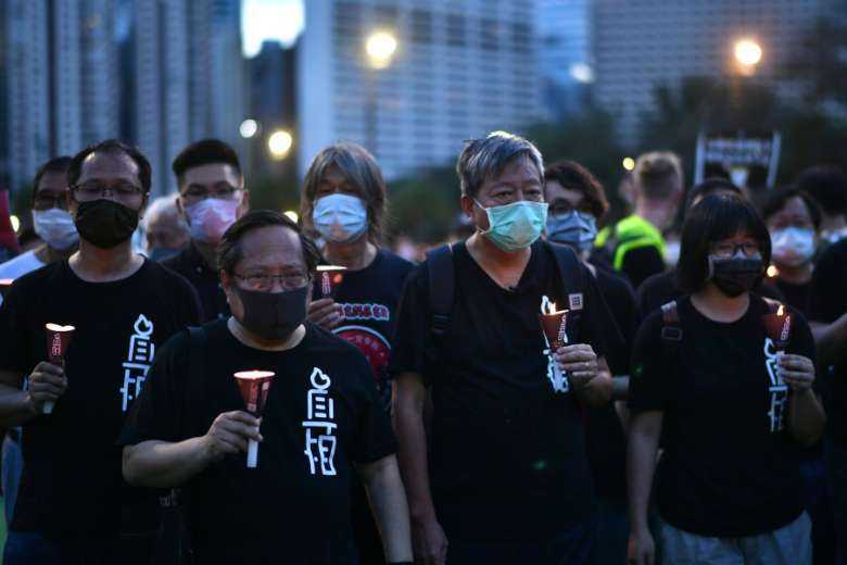 Nine Hong Kong activists given jail terms for joining Tiananmen vigil