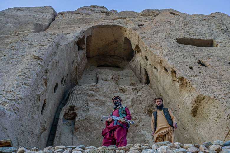 Taliban guard site of Bamiyan Buddhas they destroyed