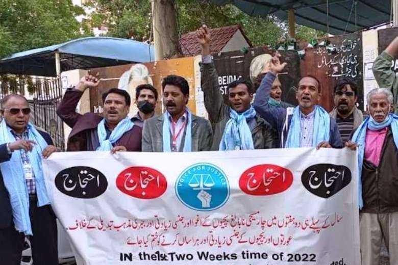 Protest against abduction of Christian girls in Pakistan