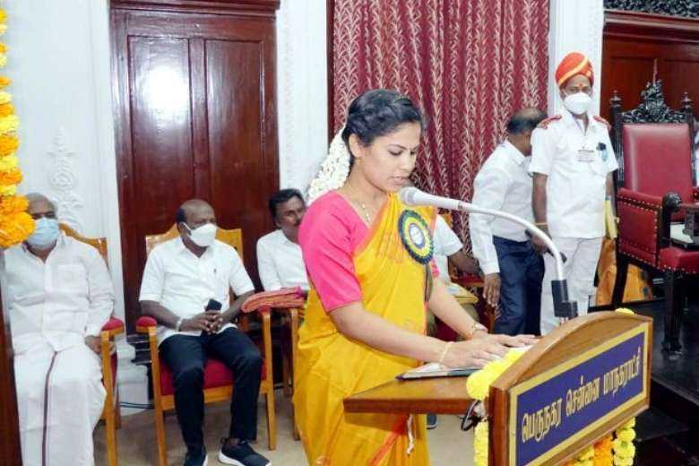 Dalit woman is youngest mayor of India's Chennai city