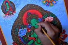 Nepal artist breathes life into sacred paintings