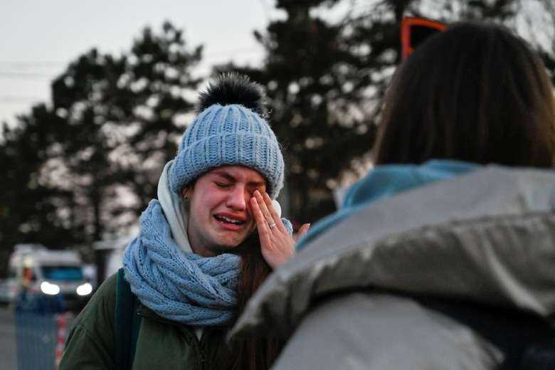 The tears of Ukrainian refugees