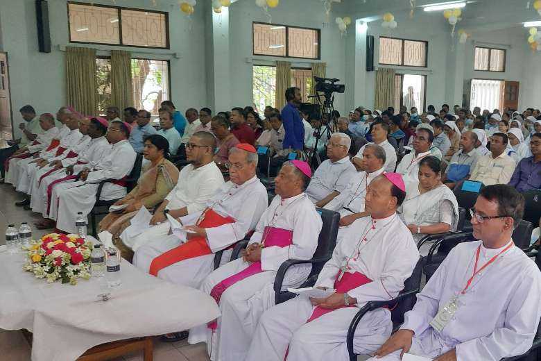 Clergy, religious and laypeople attend the 50th anniversary of Catholic Bishops' Conference of Bangladesh in capital Dhaka on May 27