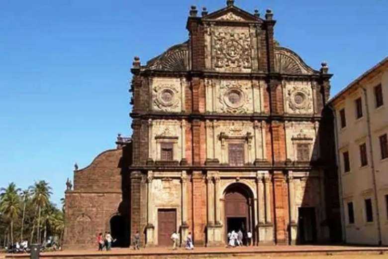 The Basilica of Bom Jesus that the Portuguese built in Goa, western India