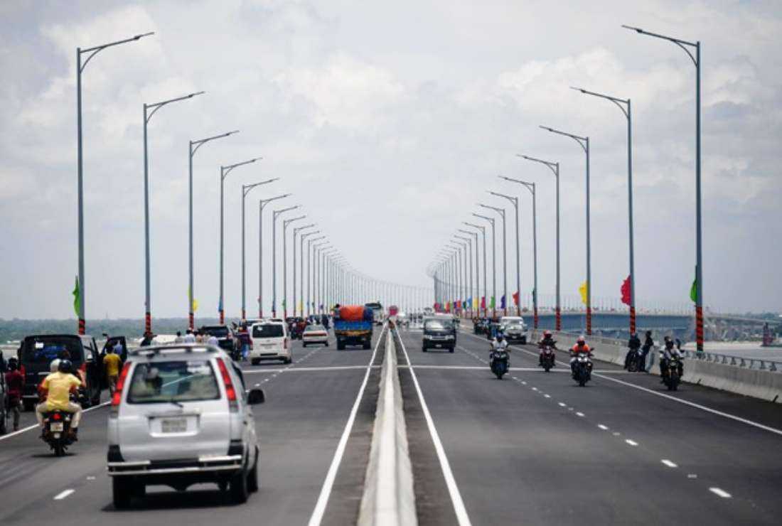 The new Padma Bridge connecting Dhaka city with the south and southwest of Bangladesh was inaugurated on June 25