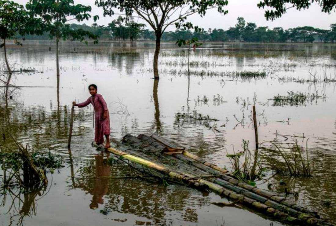 Heavy rainfall led to floods last month in northeastern parts of Bangladesh, which has ranked poorly in the Global Environmental Performance Index this year
