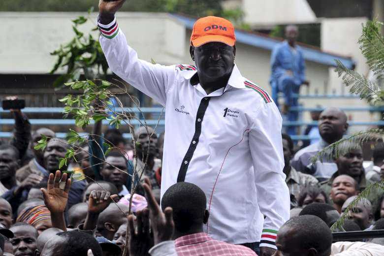 Former Kenyan prime minister Raila Amolo Odinga