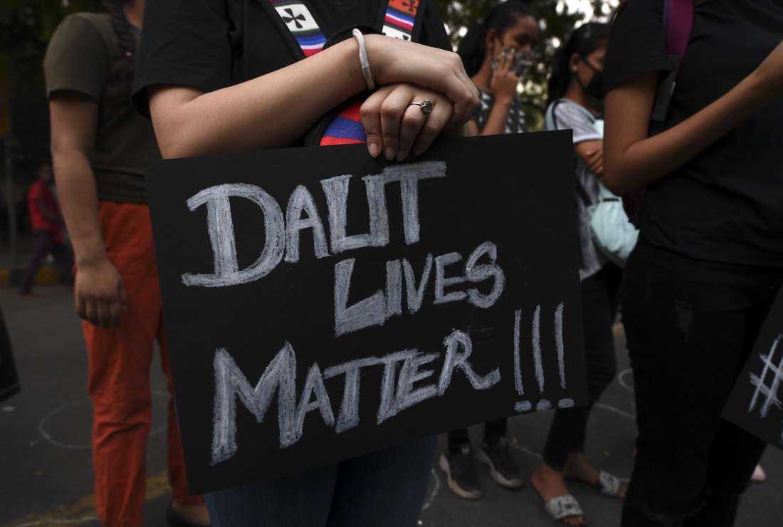 Protesters gather in New Delhi on Oct. 4, 2020, after the gang rape and murder of a 19-year-old Dalit woman. Dalit Archbishop Anthony Poola is to be made a cardinal in the August 2022 consistory