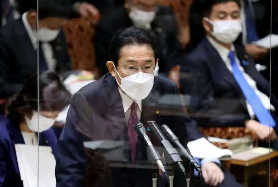 Japan's Prime Minister Fumio Kishida speaks during a budget committee session in the upper house of parliament in Tokyo on Dec. 20, 2021. Japan has carried out four executions since Kishida assumed office in October 2021