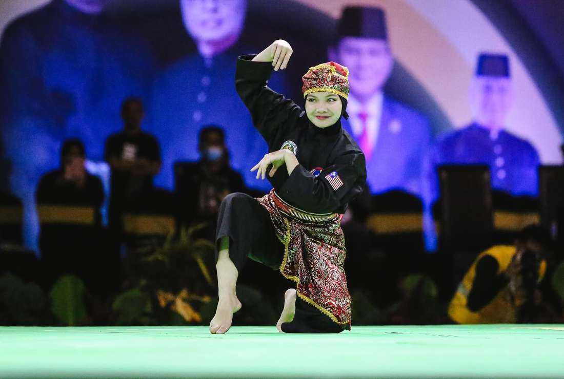 Merrywati Manuil during 2022 World Pencak Silat Championship in Malaysia