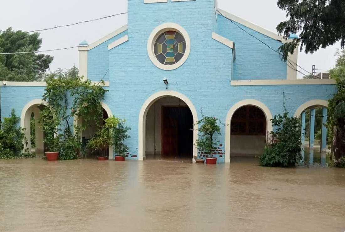 Many churches, houses and schools have been damaged by the floods caused by heavy monsoonal rains