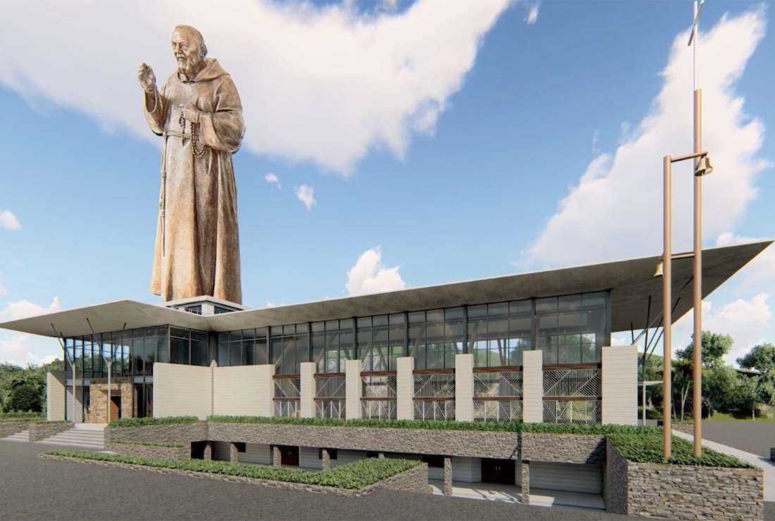The proposed sanctuary of Padre Pio in Cebu in central Visayas region of the Philippines