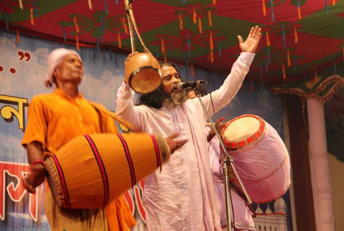 A baul singer performs during a festival in Bangladesh in 2016