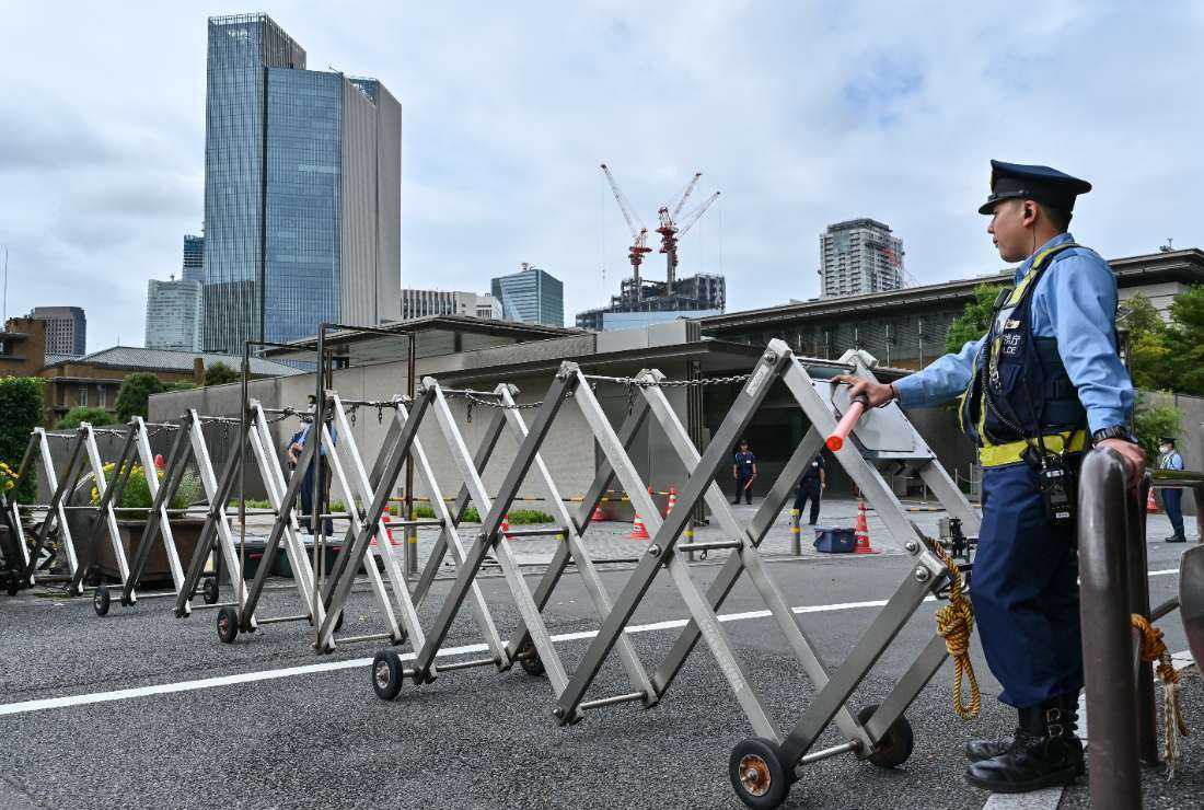 首相官邸近くで男が放火