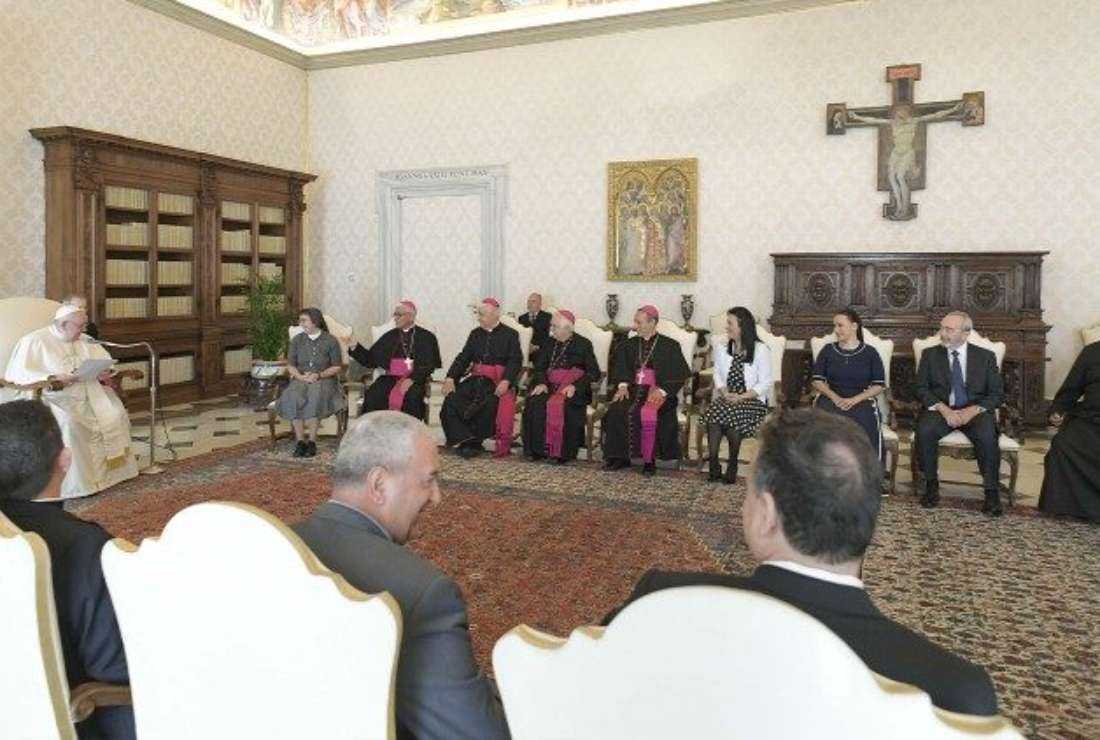 Pope Francis meets with members of the Populorum Progressio Foundation