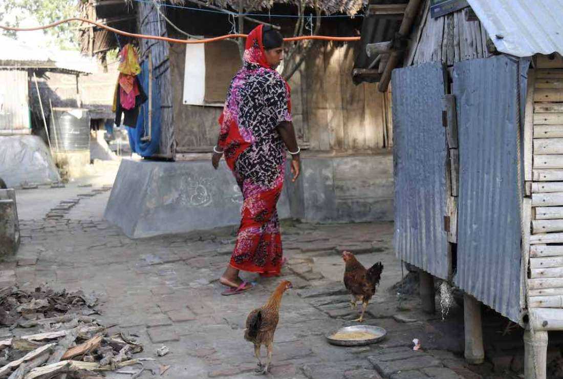 A Dalit woman from Bangladesh's Khulna area is seen on the premises of her home. Khulna diocesan officials estimate that Dalits form half of some 35,000 Catholics in its jurisdiction