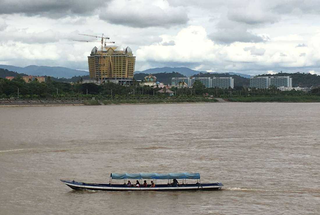 The Golden Triangle Special Economic Zone in Laos by the banks of the Mekong River
