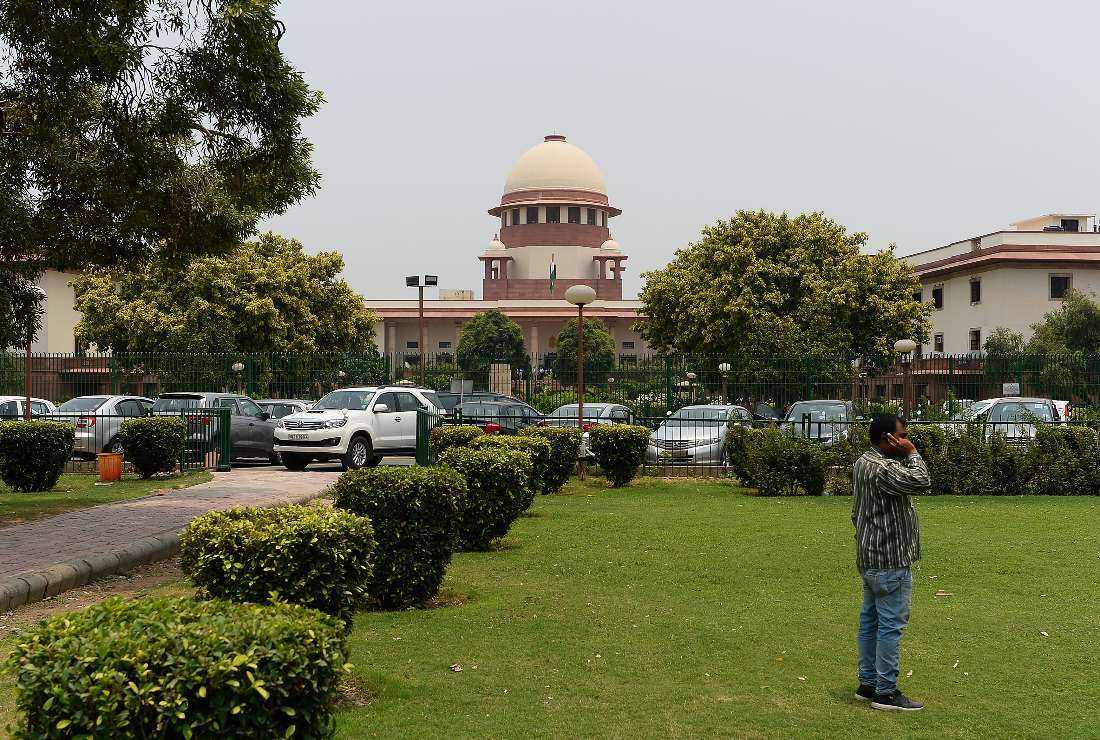 The Indian Supreme Court building is pictured in New Delhi on July 10, 2018