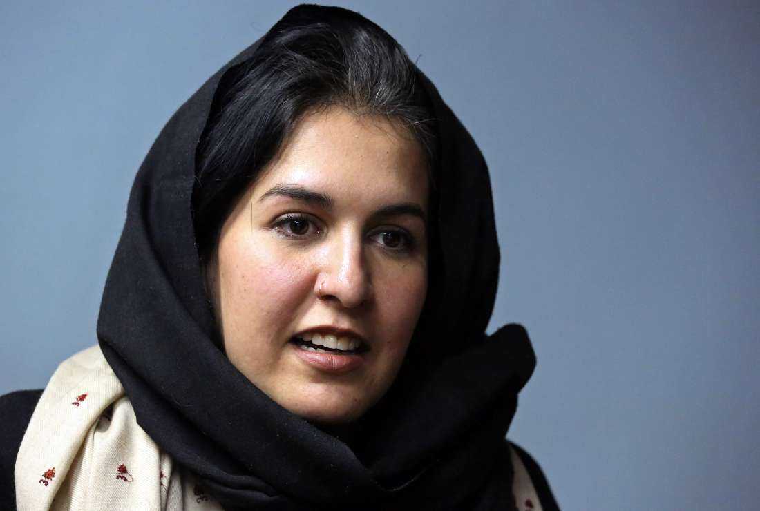 In this picture taken on Dec. 28, 2022, Samira Sayed-Rahman, a senior official at International Rescue Committee (IRC), speaks during an interview with AFP in Kabul
