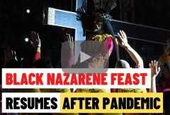 Philippine famed Black Nazarene feast resumes after pandemic