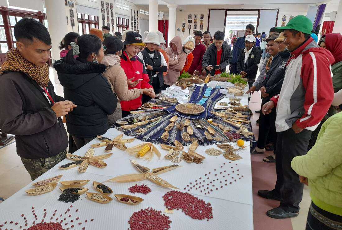 Participants receive tips on organic farming at the two-day event at the Pastoral Center in Da Lat in Vietnam on Jan 5