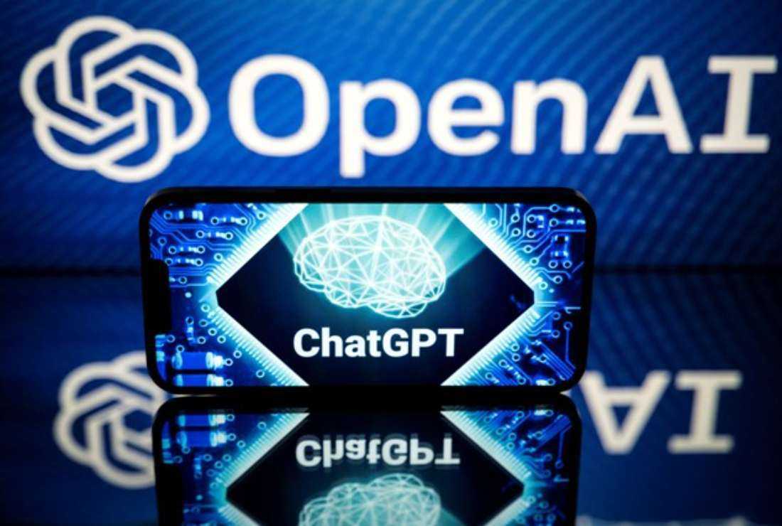 This picture taken on Jan. 23 in Toulouse, southwestern France, shows screens displaying the logos of OpenAI and ChatGPT. ChatGPT is a conversational artificial intelligence software application developed by OpenAI
