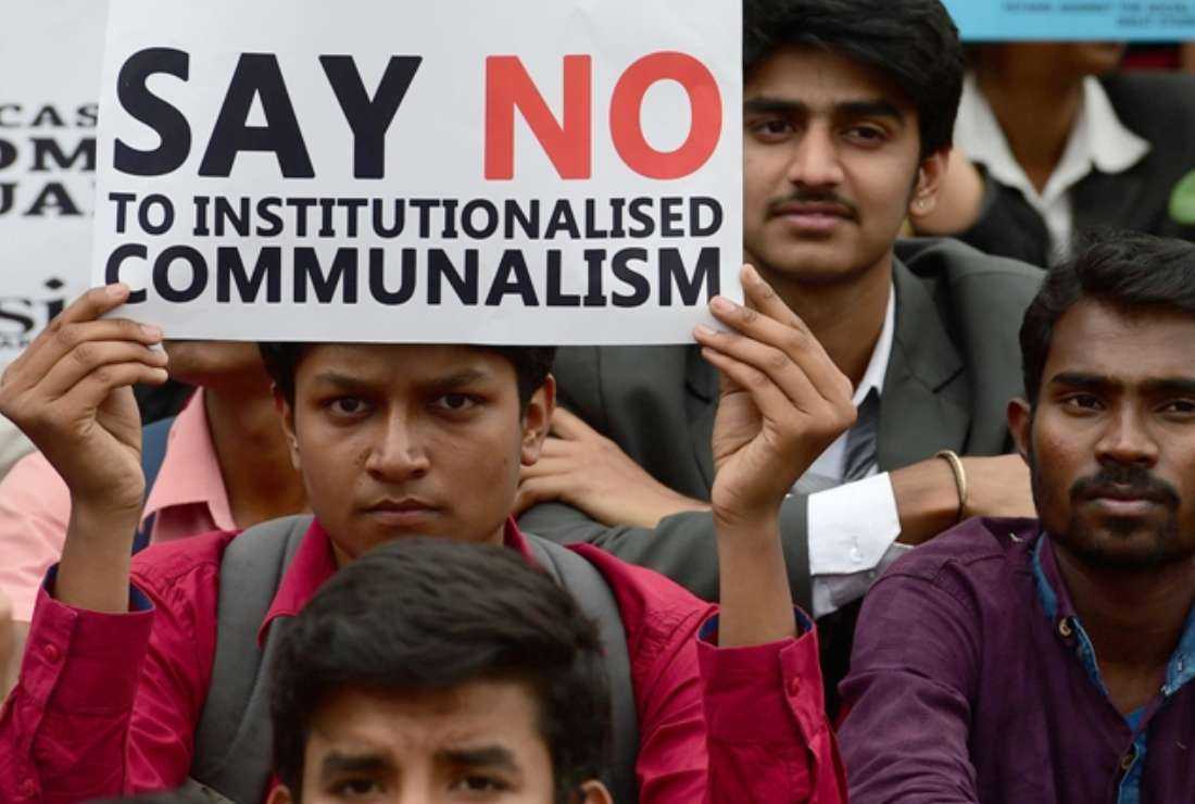 Members of the Students Christian Movement of India and other activists stage a protest in Bangalore on Jan. 19, 2016