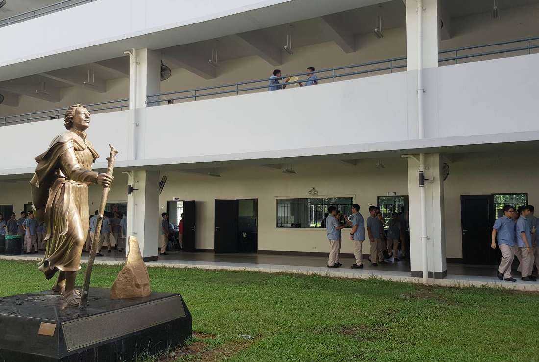 A view of the Ateneo de Manila Senior High School in Manila. A student at the premier Jesuit high school in the Philippines triggered outrage among Catholics by posting a ‘review’ of the Holy Eucharist on social media on March 23