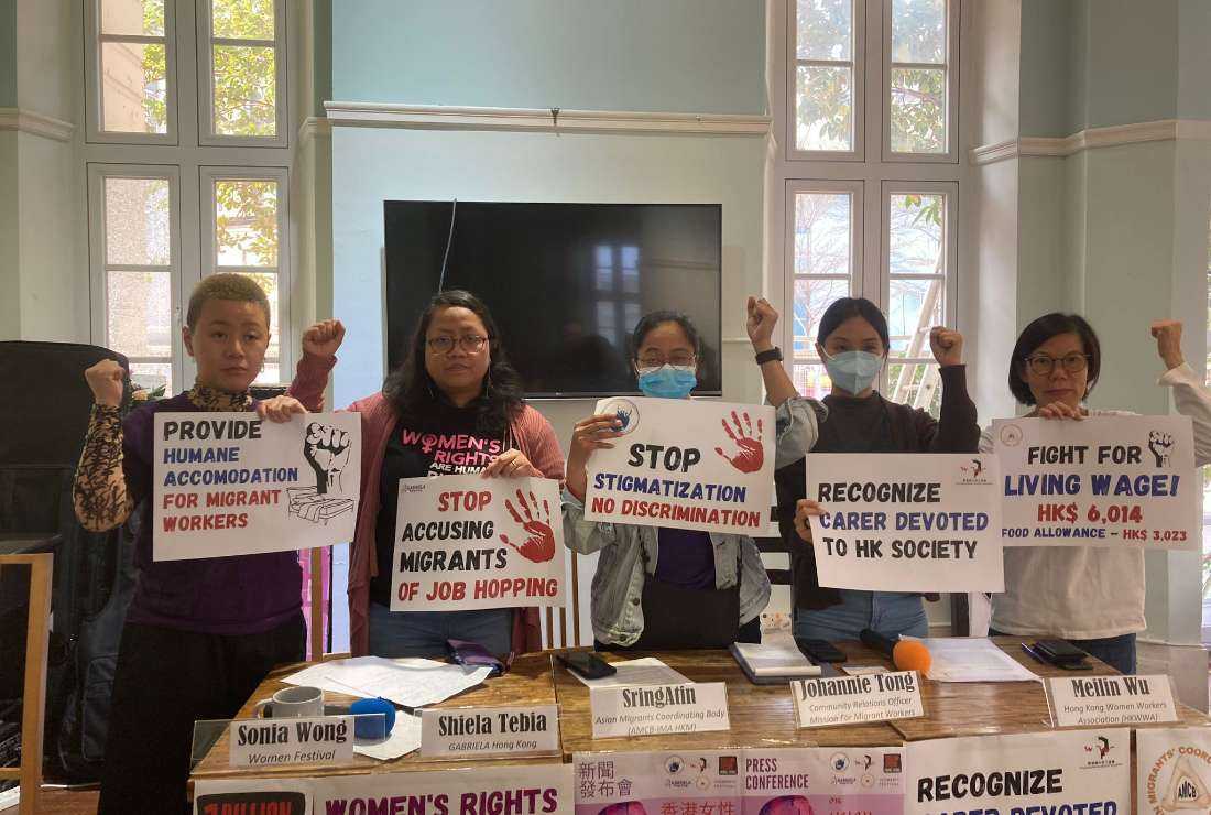 HK’s female migrant workers demand fair deal UCA News