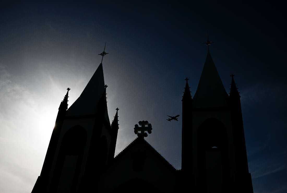 A church is pictured in Lisbon on Feb. 13