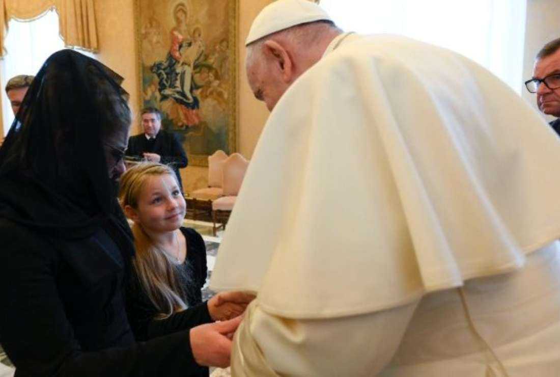 Pope Francis receives the families of coal miners who died in accidents in Poland between April 20-23, 2022
