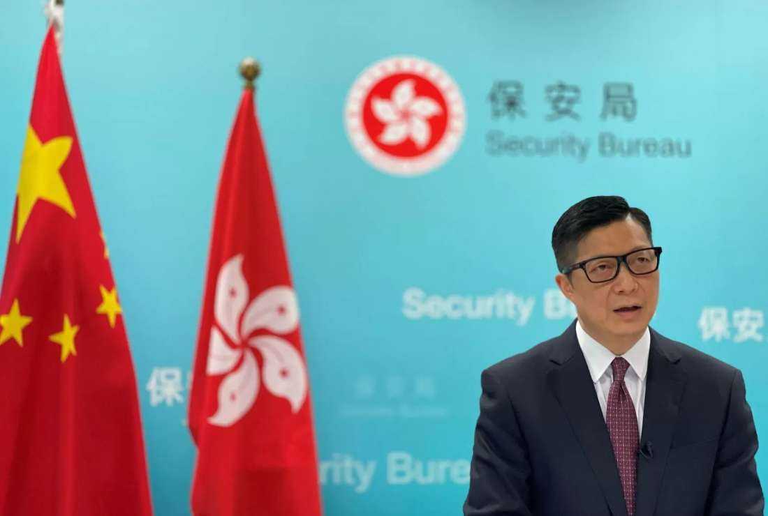 Hong Kong's Secretary for Security Chris Tang