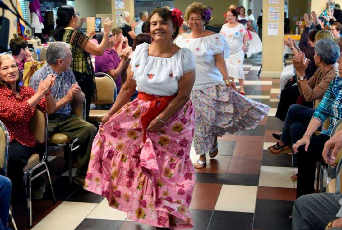 Puerto Rican Americans celebrate Hispanic Heritage during a breakfast at the Kingdom of God Church in Orlando, Florida on Oct. 4, 2016