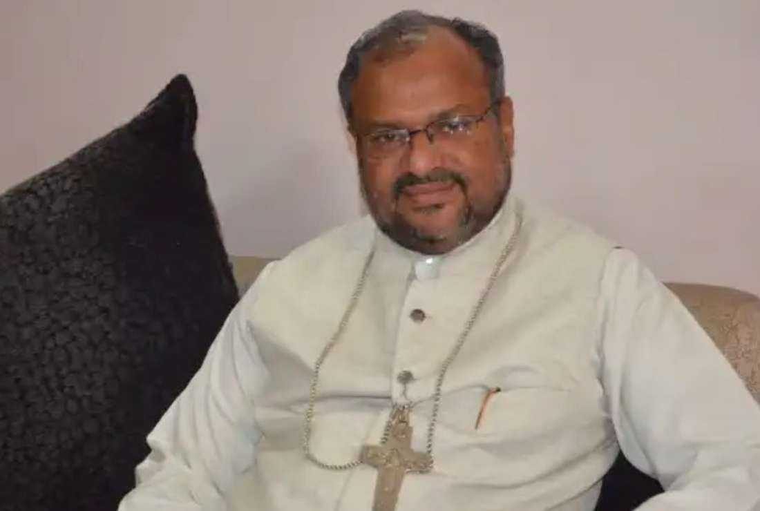 Bishop Franco Mulakkal of Jalandhar in his office in 2017